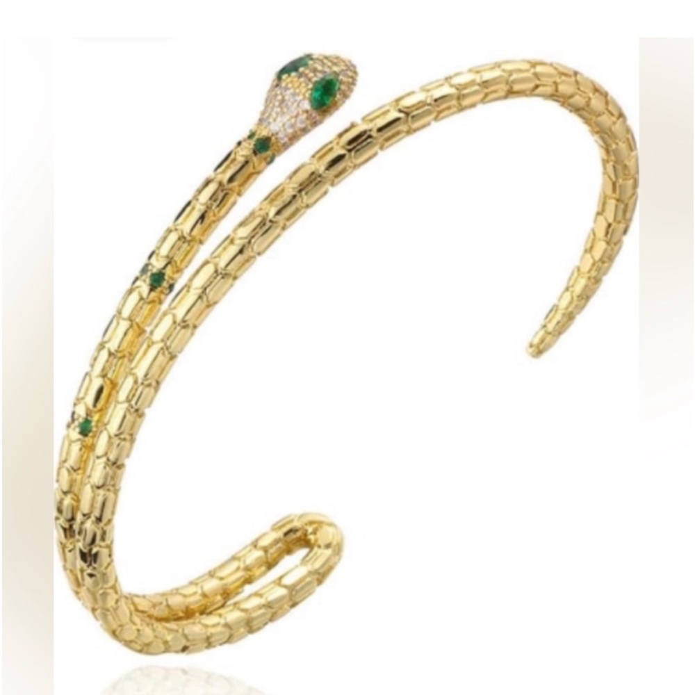 Snake Adjustable Bangle - Picture 2 of 9